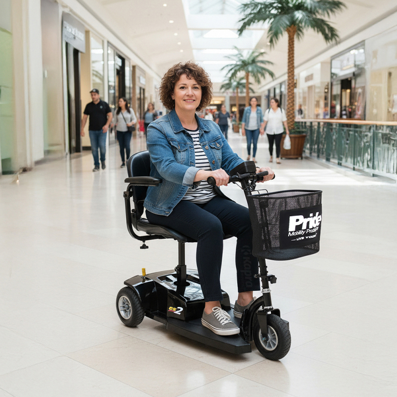 Cadeira de rodas motorizada GoGo ES 2, 3 rodas Pride Mobility