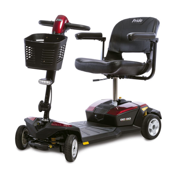 Cadeira de rodas motorizada GoGo LX with CTS Suspension 4 rodas Pride Mobility
