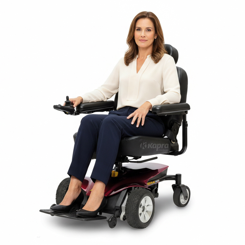 Cadeira de rodas motorizada Jazzy Elite Es Portable Pride Mobility Kapra Medical