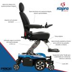 Cadeira de rodas motorizada Jazzy Air 2 Pride Mobility Kapra Medical